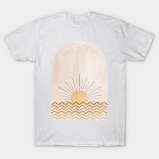 Abstract pixel sunset T-Shirt